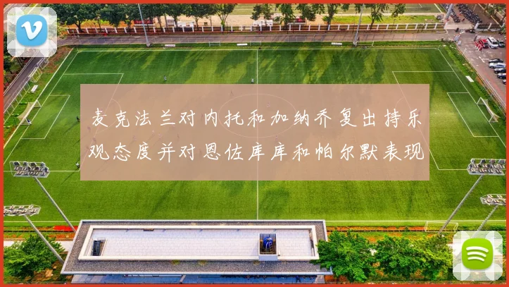 麦克法兰对内托和加纳乔复出持乐观态度并对恩佐库库和帕尔默表现表示满意
